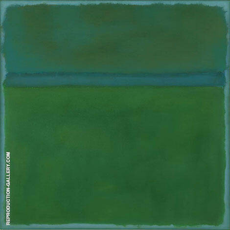 Green Over Blue by Mark Rothko (Inspired By) | Oil Painting Reproduction