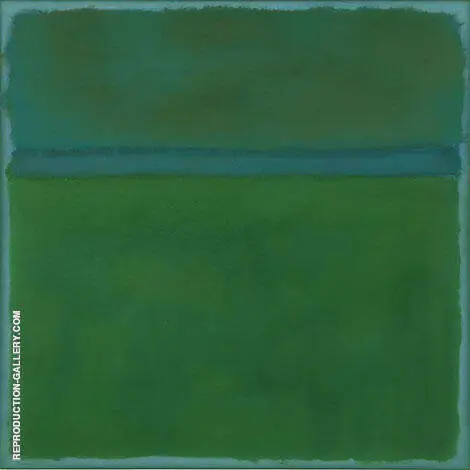 Green Over Blue By Mark Rothko (Inspired By)