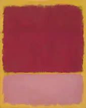 Plum and Pink over Yellow Portrait Format By Mark Rothko (Inspired By)