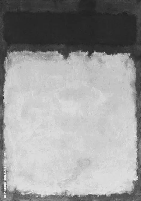 Grey and Black with White By Mark Rothko (Inspired By)