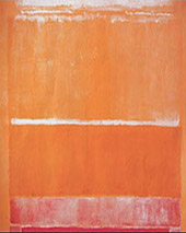 Raspberry Orange and White By Mark Rothko (Inspired By)