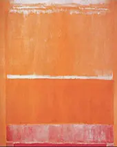 Raspberry Orange and White By Mark Rothko (Inspired By)