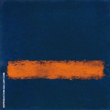 Blue with Orange Band By Mark Rothko (Inspired By)