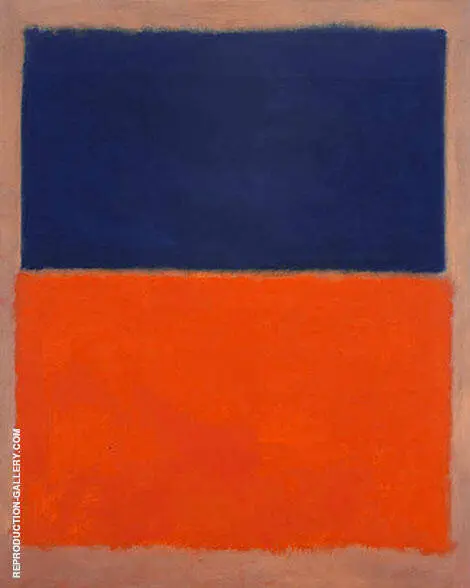 Royal Blue and Orange By Mark Rothko (Inspired By)