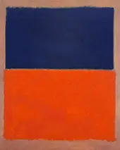 Royal Blue and Orange By Mark Rothko (Inspired By)