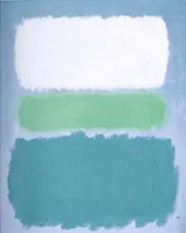 White Green and Teale By Mark Rothko (Inspired By)