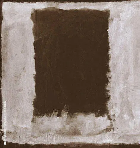 Black on White By Mark Rothko (Inspired By)