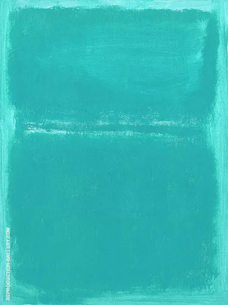 Aqua over Light Aqua By Mark Rothko (Inspired By)