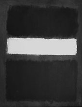 Black and Grey with White Band By Mark Rothko (Inspired By)