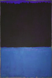 Black and Blue with Violet By Mark Rothko (Inspired By)
