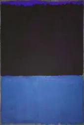 Black and Blue with Violet By Mark Rothko (Inspired By)