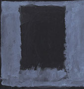 Black Rectangle on Blue By Mark Rothko (Inspired By)