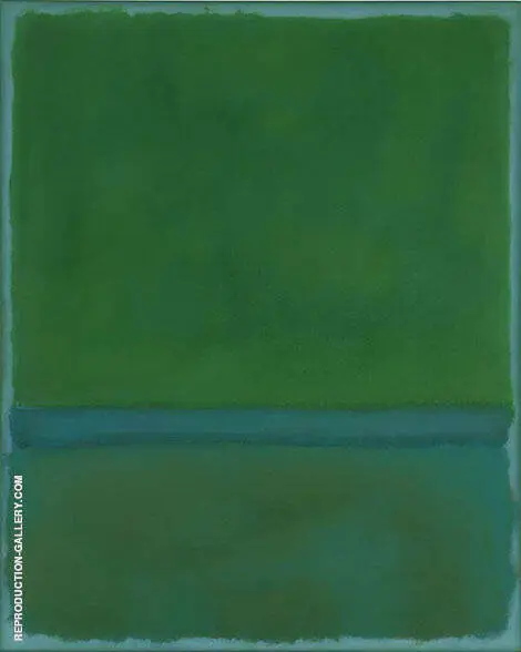 Green and Blue Portrait format By Mark Rothko (Inspired By)