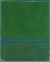 Green and Blue Portrait format By Mark Rothko (Inspired By)