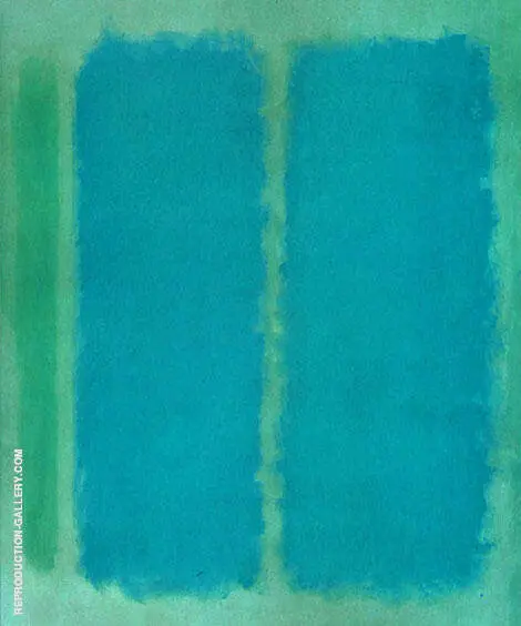 Aquamarine and Marine By Mark Rothko (Inspired By)