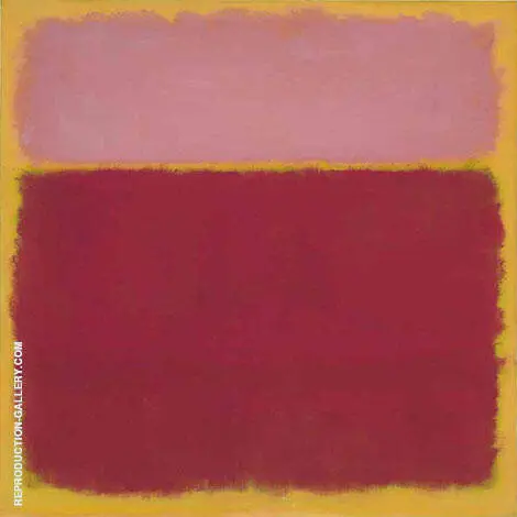 Pink over Plum Square By Mark Rothko (Inspired By)