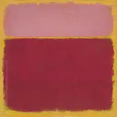Pink over Plum Square By Mark Rothko (Inspired By)