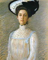 Alice in a White Hat 1904 By Lilla Cabot Perry