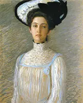 Alice in a White Hat 1904 By Lilla Cabot Perry