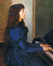 Alice Perry Playing by Heart 1897 By Lilla Cabot Perry