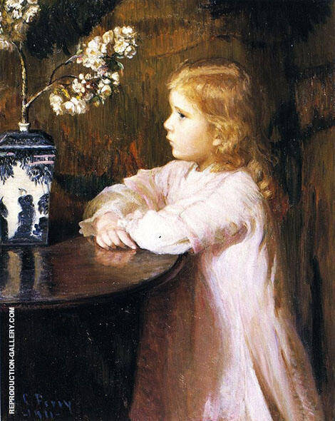 Cherry Blossoms 1891 by Lilla Cabot Perry | Oil Painting Reproduction