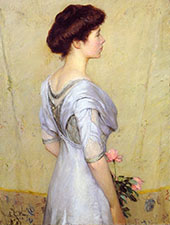 Pink Rose 1910 By Lilla Cabot Perry