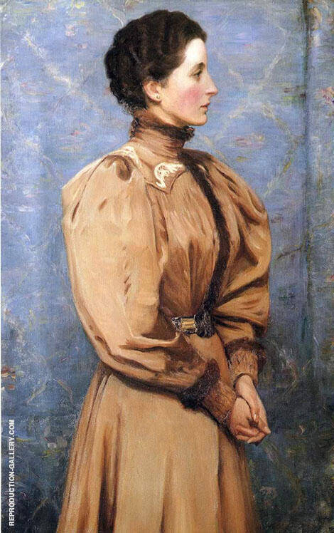 Portrait of Baronesss von R 1895 | Oil Painting Reproduction