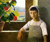 La Petite Angele II By Lilla Cabot Perry