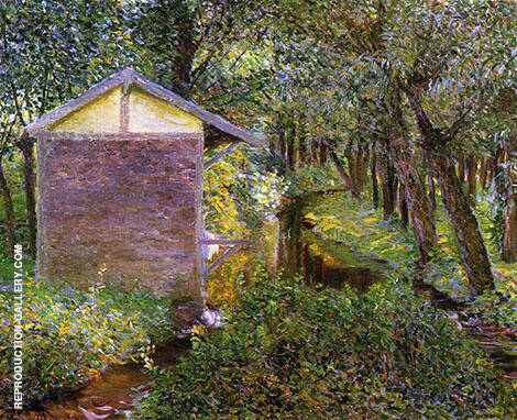 Brook and Wash House Giverny | Oil Painting Reproduction