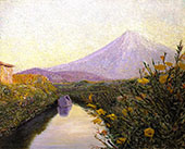 Fuji From the Canal Iwabuchi 1901 By Lilla Cabot Perry