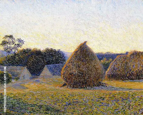 Haystacks Giverny 1896 By Lilla Cabot Perry