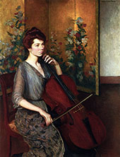 The Cellist By Lilla Cabot Perry