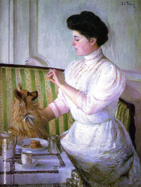 Lady at the Tea Table 1905 By Lilla Cabot Perry