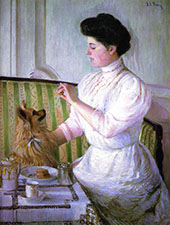 Lady at the Tea Table 1905 By Lilla Cabot Perry