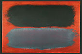 Charcoal and Grey on Tangerine By Mark Rothko (Inspired By)