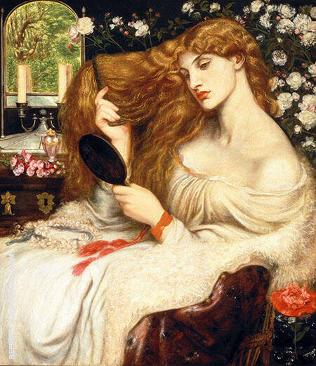 Lady Lilith c1866 by Dante Gabriel Rossetti | Oil Painting Reproduction