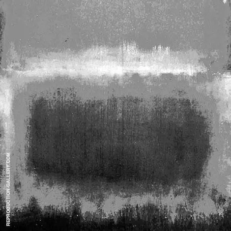 Black and White 17 Square By Mark Rothko (Inspired By)