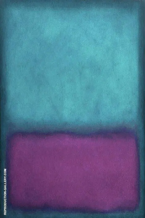 Aqua over Purple By Mark Rothko (Inspired By)
