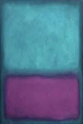 Aqua over Purple By Mark Rothko (Inspired By)