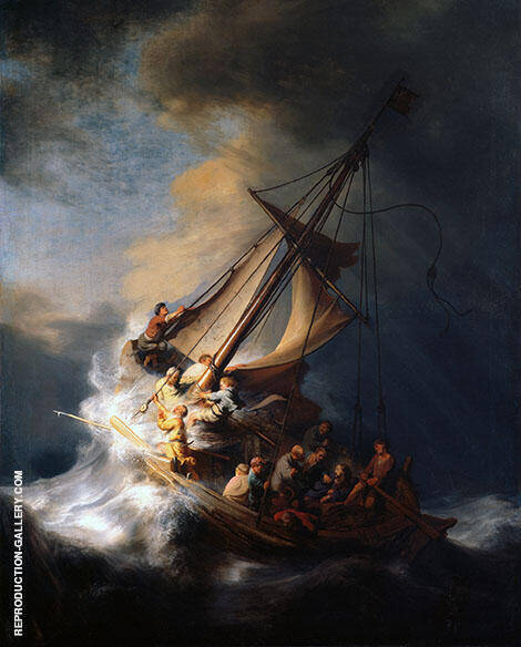 Christ in the Storm on the Lake of Galilee 1663 | Oil Painting Reproduction