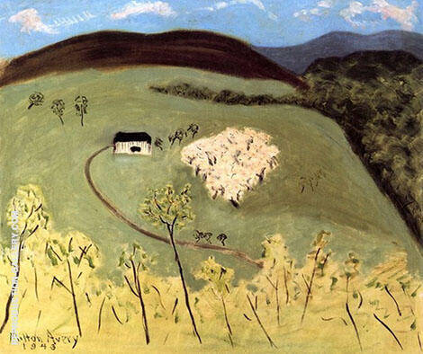 Apple Orchard in Bloom 1943 by Milton Avery | Oil Painting Reproduction