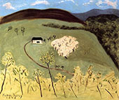 Apple Orchard in Bloom 1943 By Milton Avery