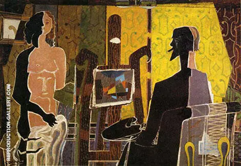The Painter and his Model 1939 By Georges Braque