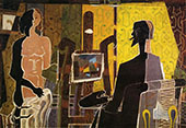 The Painter and his Model 1939 By Georges Braque