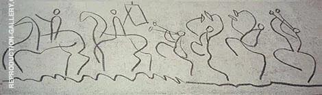 Barcelona Frieze 2 By Pablo Picasso