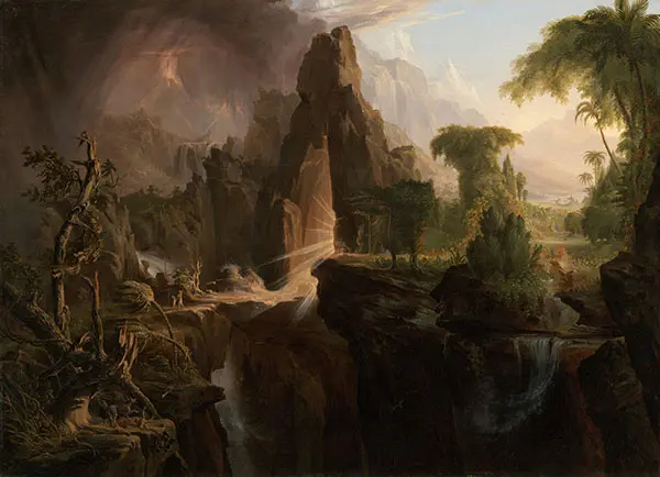 Expulsion from The Garden of Eden By Thomas Cole