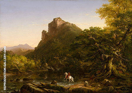 The Mountain Ford by Thomas Cole | Oil Painting Reproduction