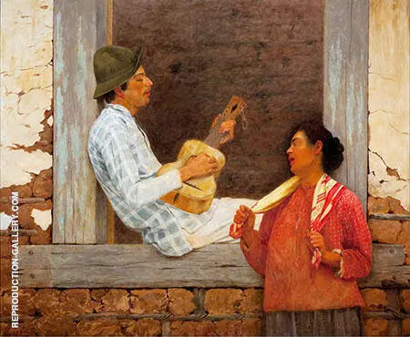 The Guitar Player 1899 By Jose Ferraz de Almeida Junior