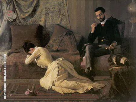 The Spat 1887 By Jose Ferraz de Almeida Junior