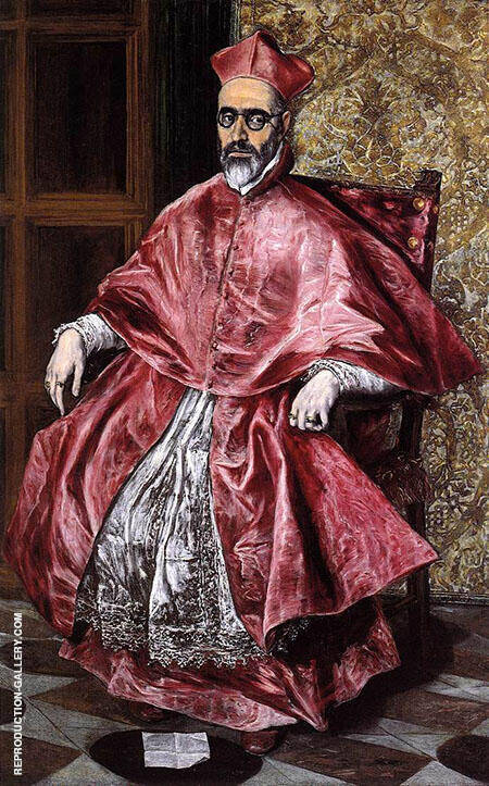 Portrait of a Cardinal by El Greco | Oil Painting Reproduction